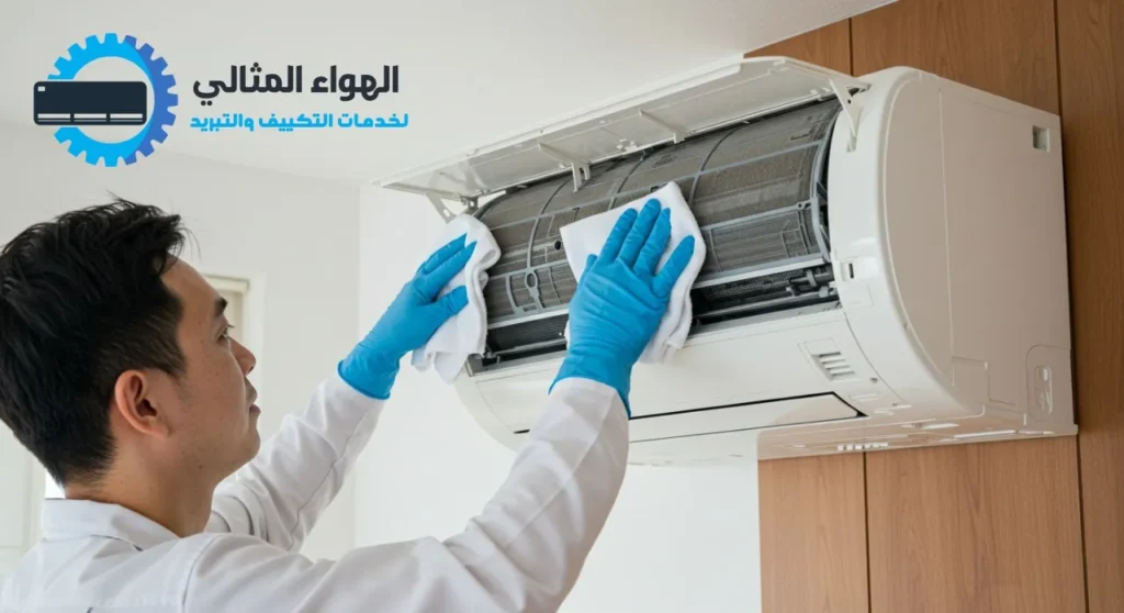 تنظيف مكيف سبليت